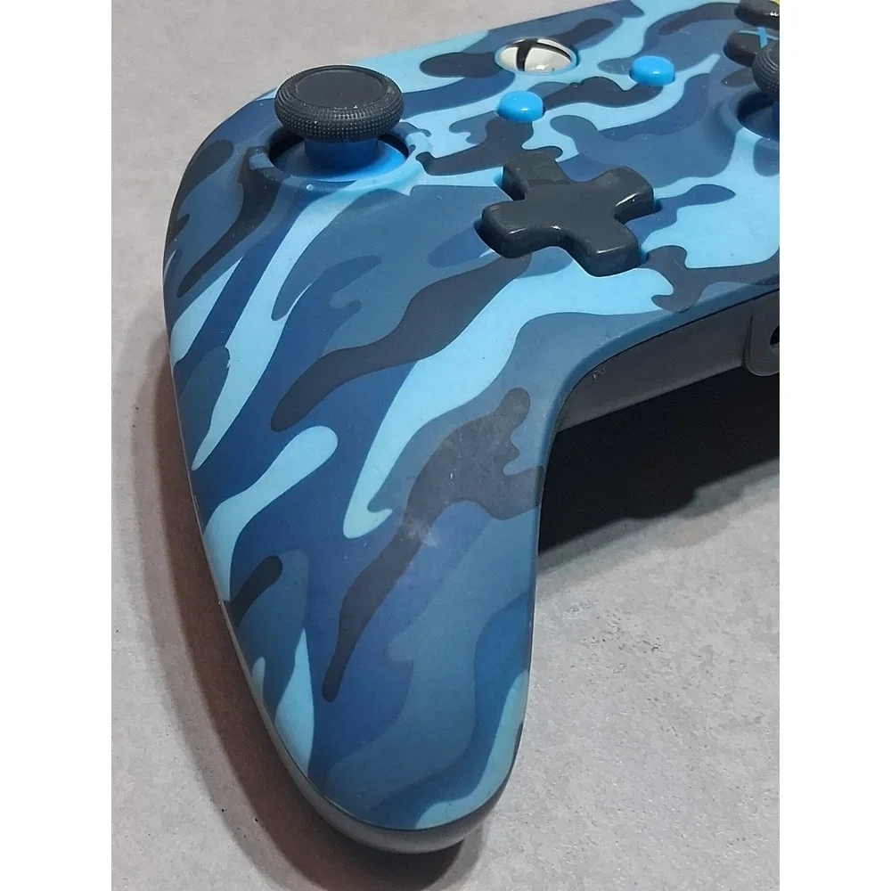PowerA Wireless Controller Blue Black Camouflage for Microsoft Xbox One untested